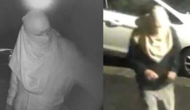 CCTV image issued by Avon & Somerset police of man trying door handles in Fishponds