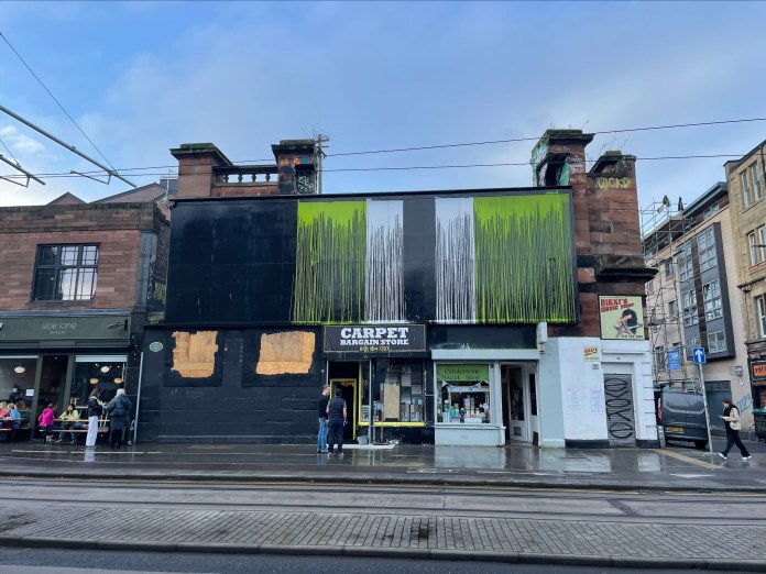 Vandals hit shops on the corner of Leith walk and Jane Street (C) Deadline News