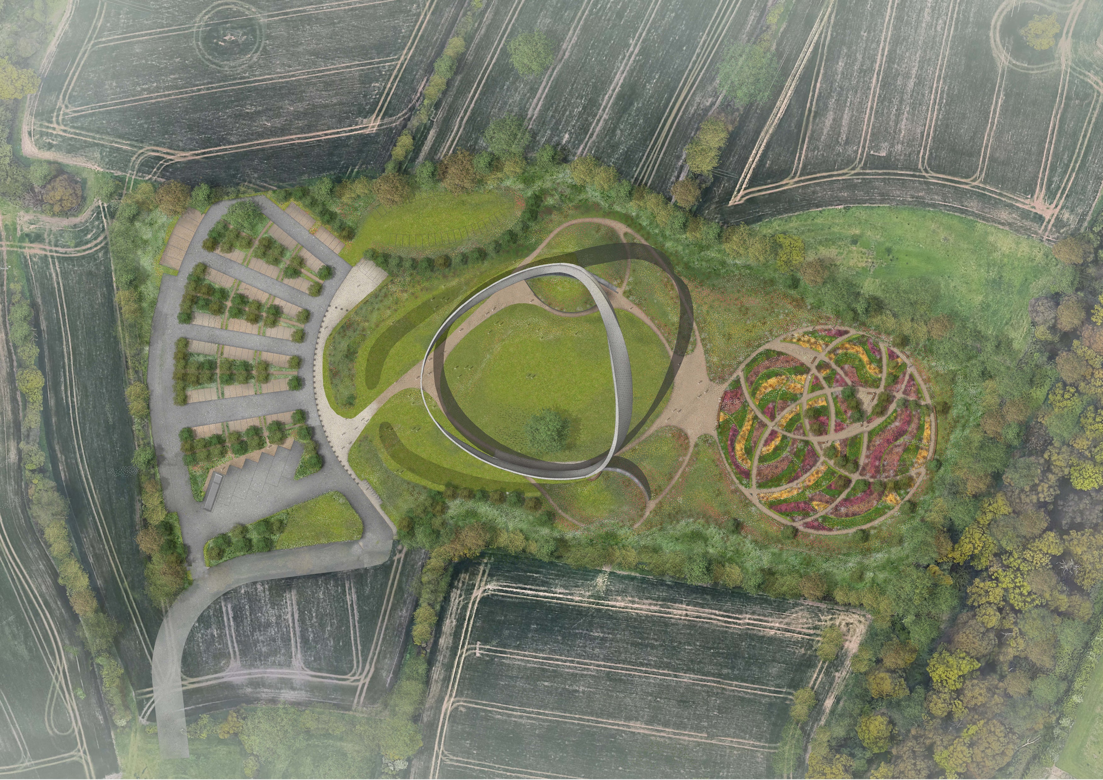 A fundraising target of £5.7m has been set to pay for a visitor centre and gardens around the monument