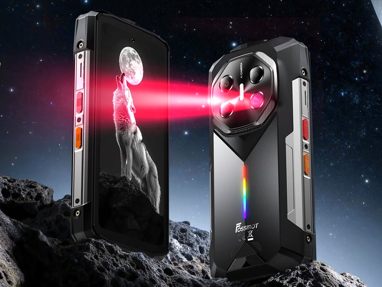 Fossibot F113 smartphone debuts with a 64MP infrared camera that sees in darkness up to 50m