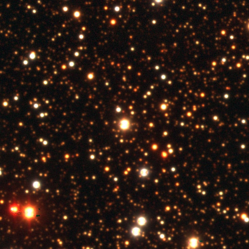 Gaia BH2 (UCAC4 154-126202) is a binary consisting of a star and a stellar mass black hole (Credit: Legacy Surveys / D. Lang)