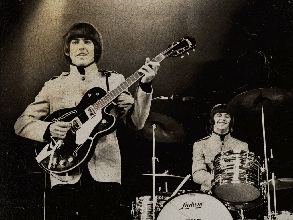 George Harrison and Ringo Star, NME Poll Winners Concert April 1965