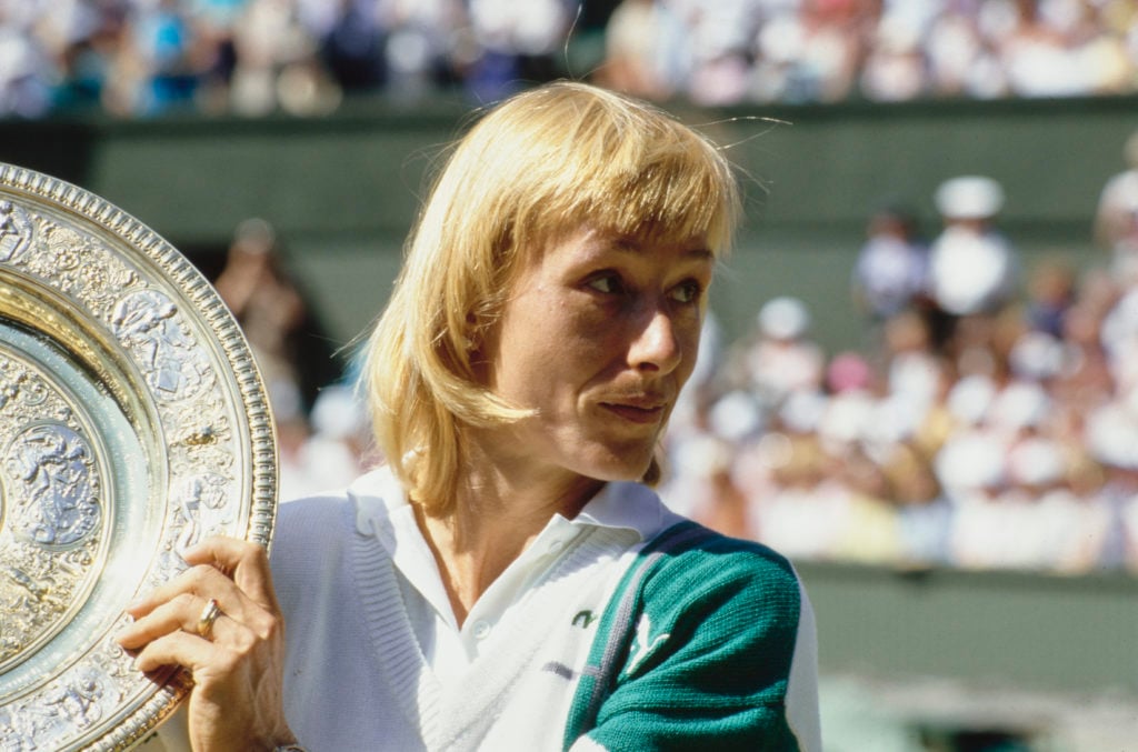 Martina Navratilova Celebrates Her Wimbledon Victory in 1987