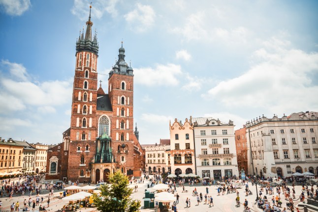 Old Town in Krakow, Poland.