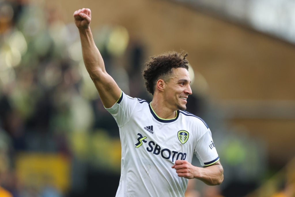 Rodrigo Moreno celebrates his goal during Wolverhampton Wanderers v Leeds United - Premier League