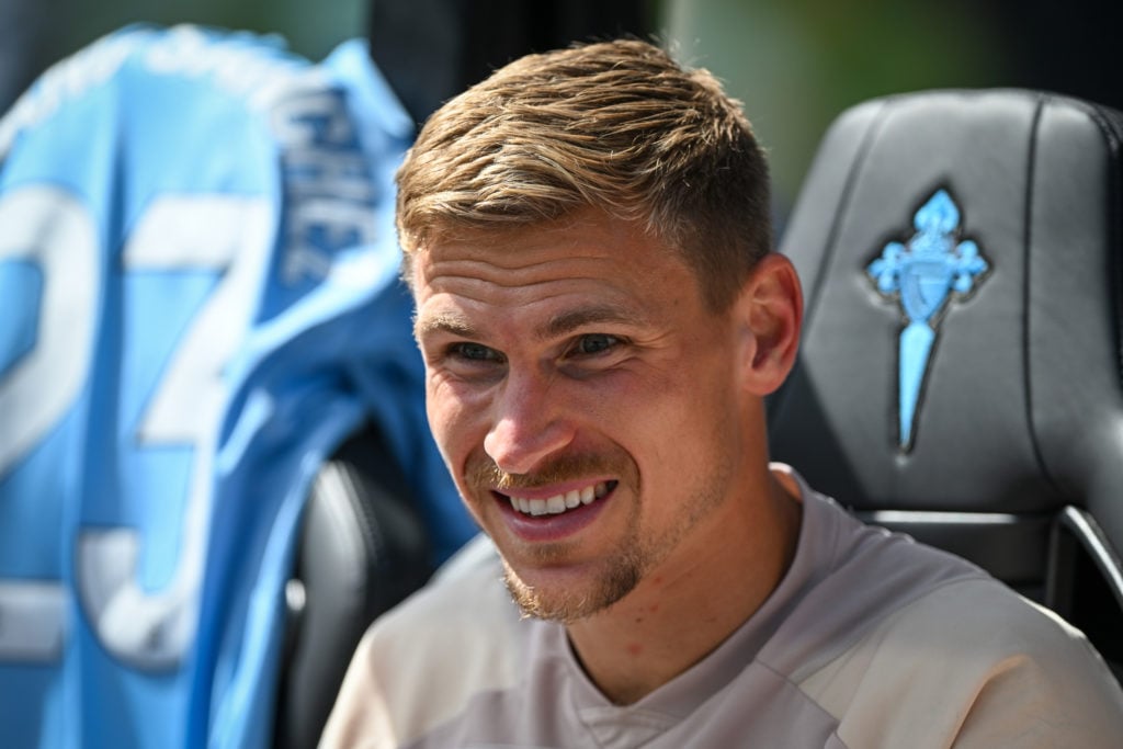 Carl Starfelt is all smiles for Celta Vigo v CA Osasuna in the La Liga EA Sports.