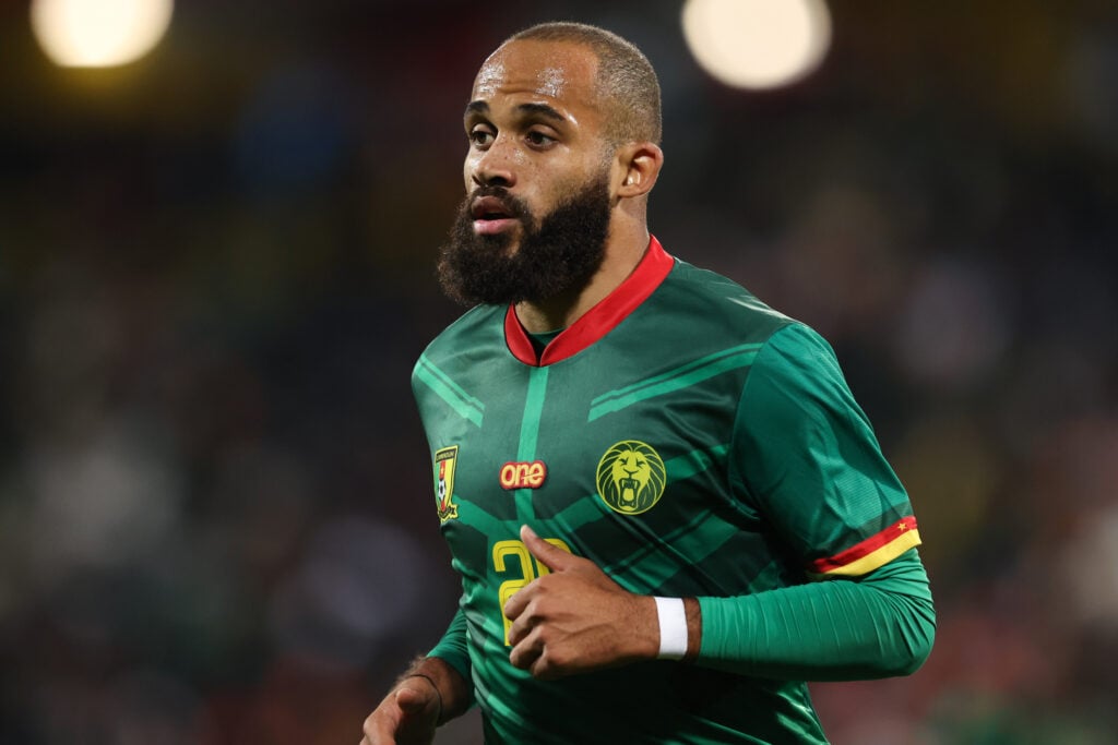 Bryan Mbeumo of Cameroon in action during the FIFA World Cup