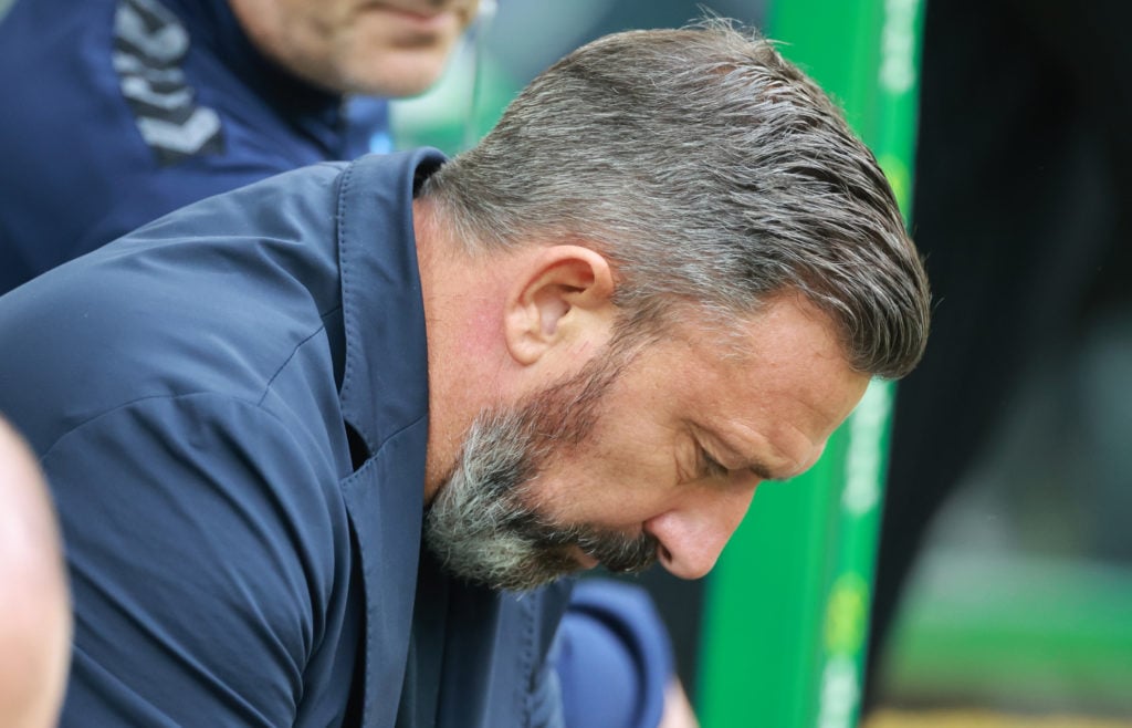 Hearts boss Derek McInnes in charge of Kilmarnock vs Celtic at Celtic Park.