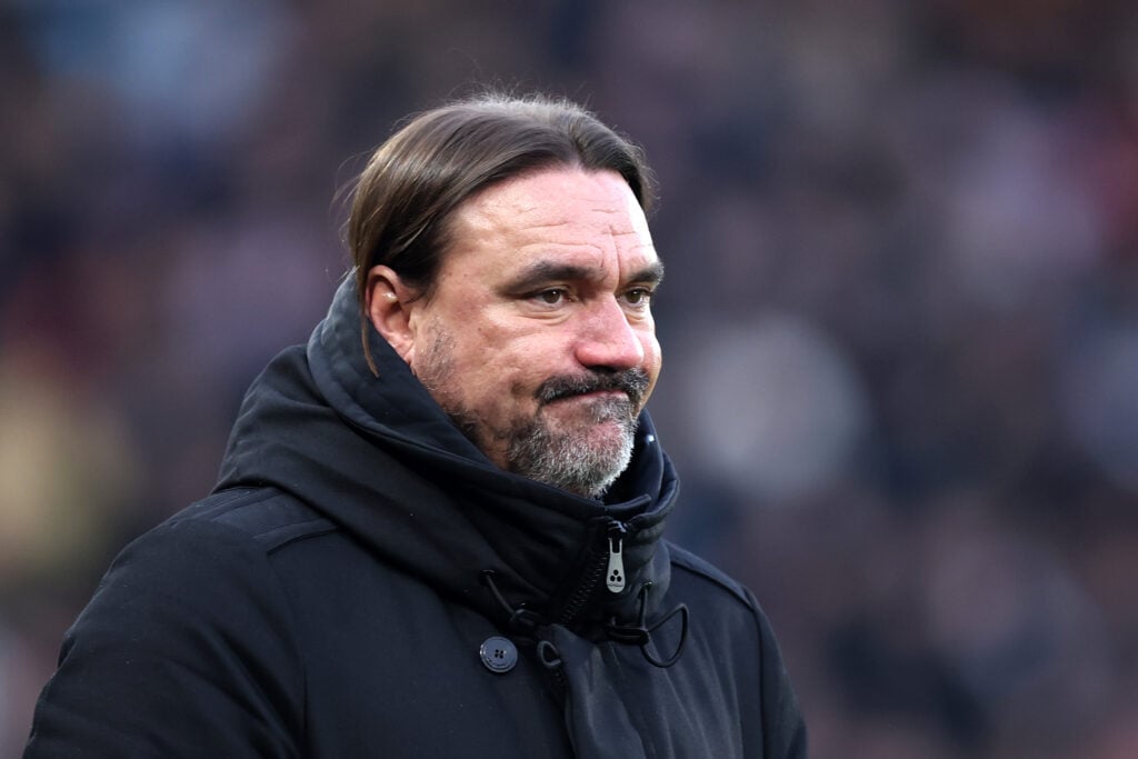 Daniel Farke looks dejected