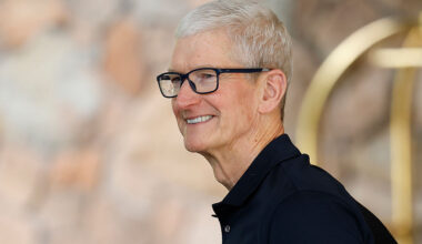 SUN VALLEY, IDAHO - JULY 08: Apple CEO Tim Cook arrives at the Sun Valley lodge for the Allen & Company Sun Valley Conference on July 8, 2025 in Sun Valley, Idaho. Every year, some of the world's wealthiest and most powerful figures from the media, finance, technology, and political spheres converge at the Sun Valley Resort for the exclusive week-long conference hosted by boutique investment bank Allen & Co. (Photo by Kevin Dietsch/Getty Images)