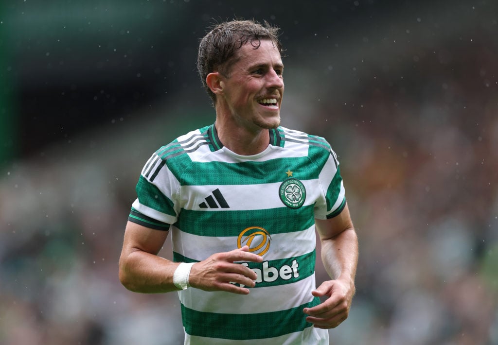 Luke McCowan of Celtic in action during the pre-season friendly match between Celtic and Newcastle United at Celtic Park