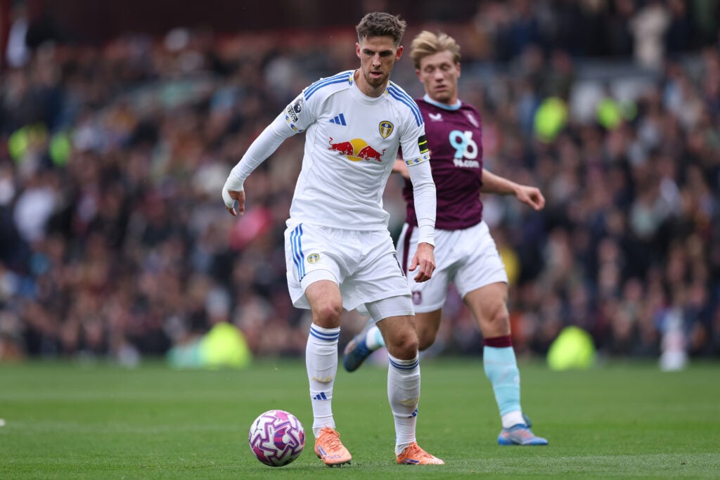 Anton Stach in action during Burnley v Leeds United - Premier League