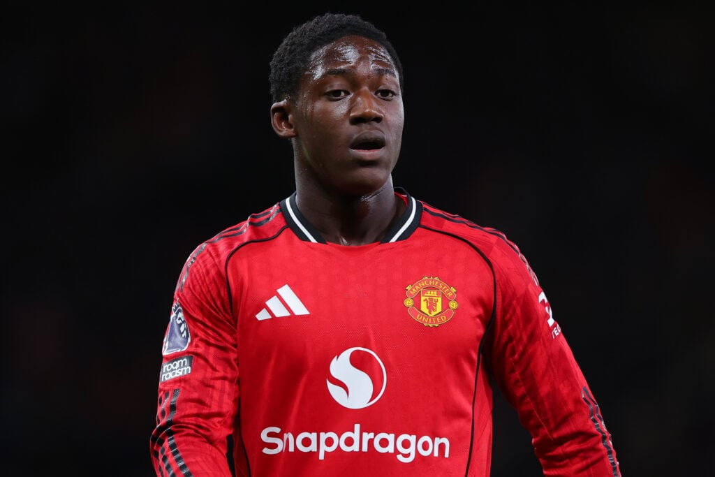Kobbie Mainoo during Manchester United v Brighton and Hove Albion - Premier League