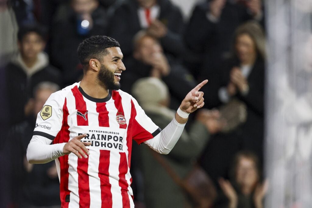 Ismael Saibari during PSV Eindhoven v Fortuna Sittard in the Eredivisie