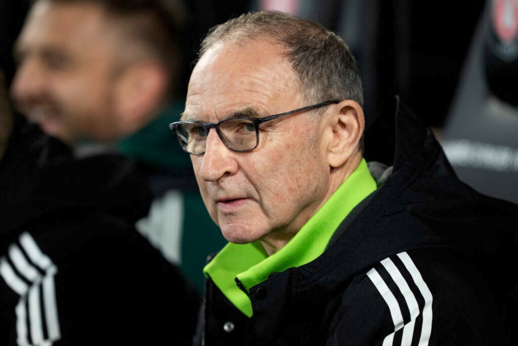 Celtic's head coach Martin O'Neill looks on during the UEFA Europa League football match between FC Midtjylland and Celtic.