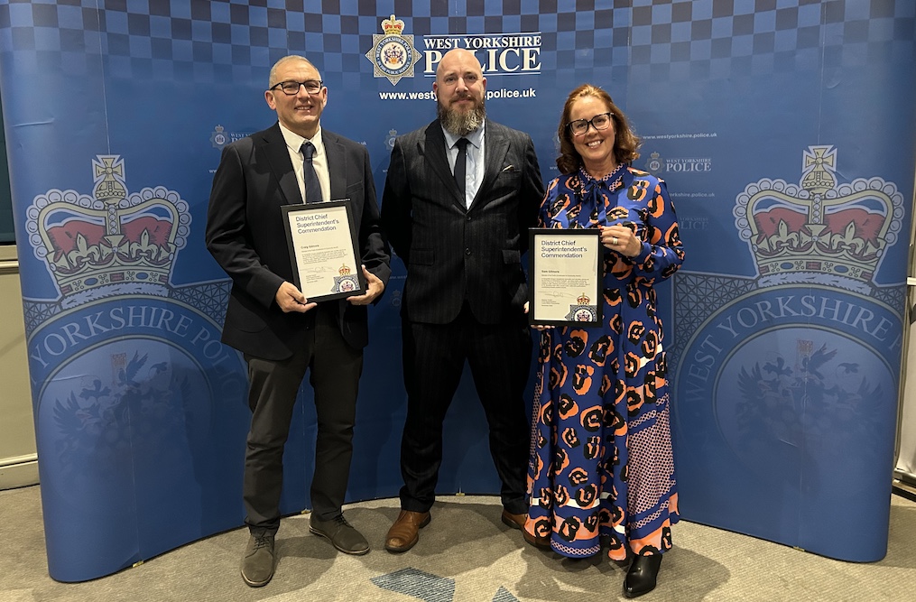 Football project founders honoured at police awards