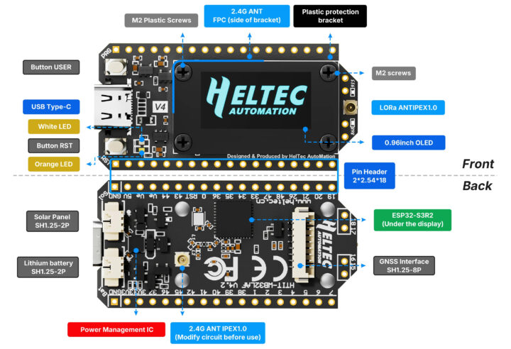 Heltec WiFi LoRa 32 (V4) Hardware Overview