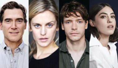 4 people. High Noon - Billy Crudup (Photo Jesse Dittmar), Denise Gough, Billy Howle, Rosa Salazar. Photos via PR
