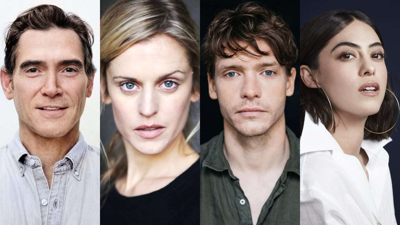 4 people. High Noon - Billy Crudup (Photo Jesse Dittmar), Denise Gough, Billy Howle, Rosa Salazar. Photos via PR