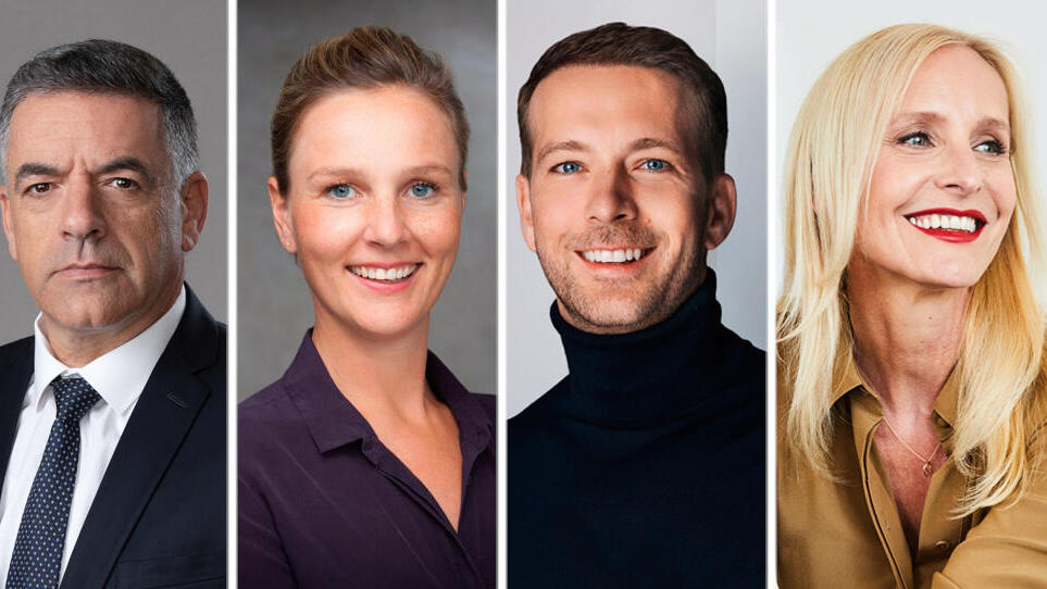 From left: Major General (res.) Amikam Norkin, Luise Gruner, Filip Dames, Eveline Steinberger. מימין אוולין שטיינברגר פיליפ דמס לואיז גרונר עמיקם נורקין ועידת ברלין 2025