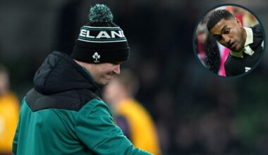 Johnny Sexton's pointed comment to Leinster-bound Rieko Ioane