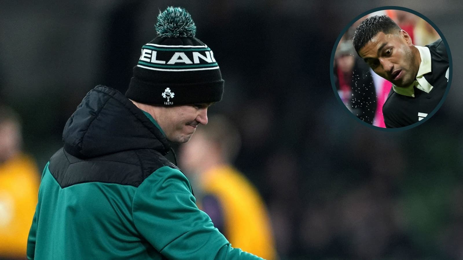 Johnny Sexton's pointed comment to Leinster-bound Rieko Ioane