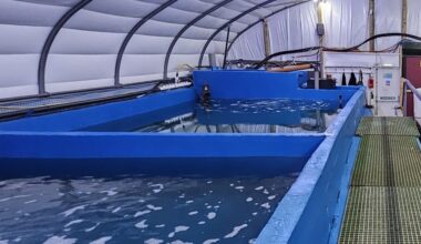 Large tanks in polytunnel building