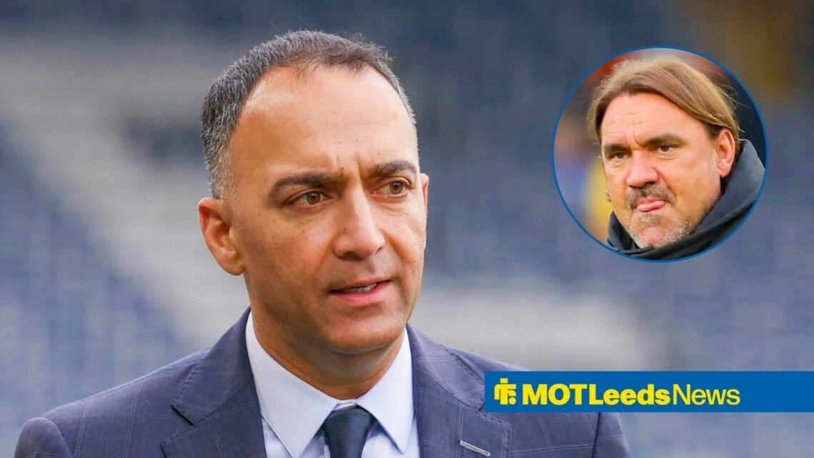 Leeds United chief Paraag Marathe and Daniel Farke in circular inset