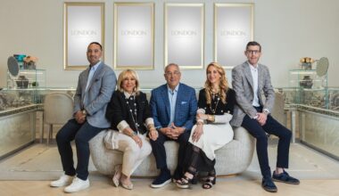 The Udell family at their Manhasset flagship store (Courtesy of London Jewelers)