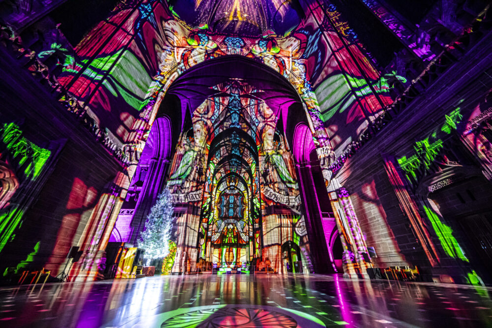 There’s a giant gift hunt happening where you can win tickets to the Light Before Christmas at Liverpool Cathedral