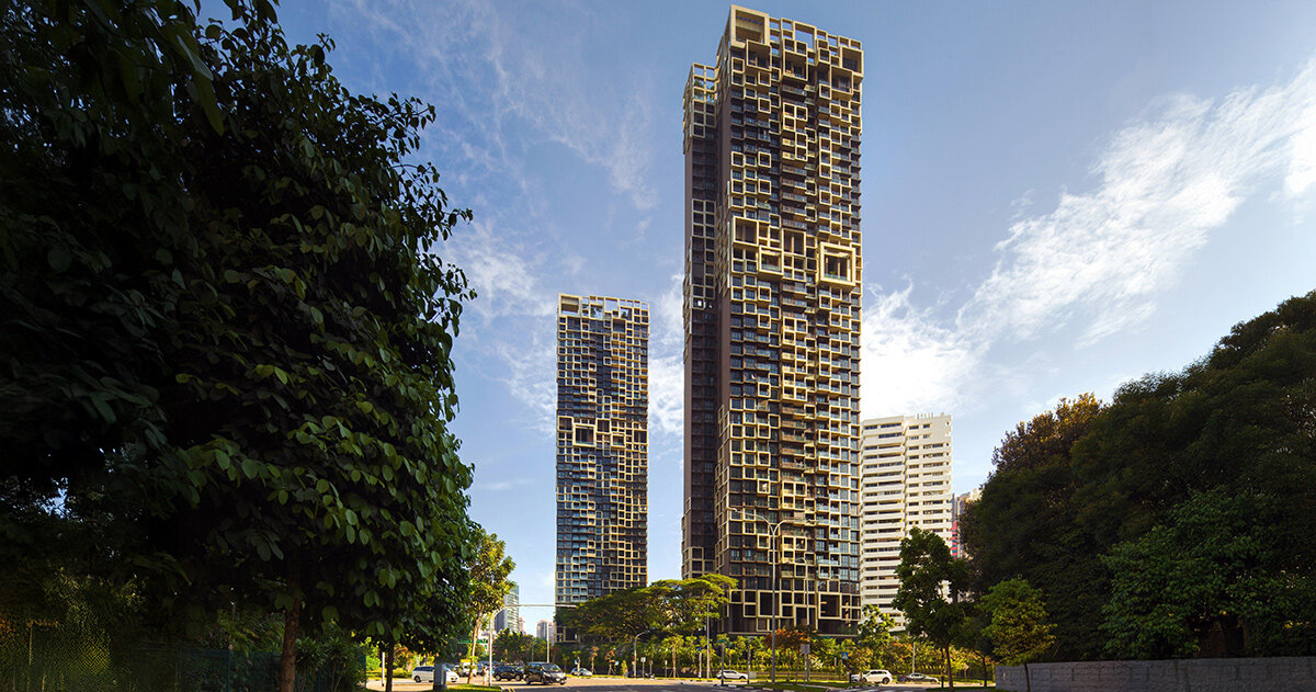 MVRDV's prefab modules form pixelated facades in singapore
