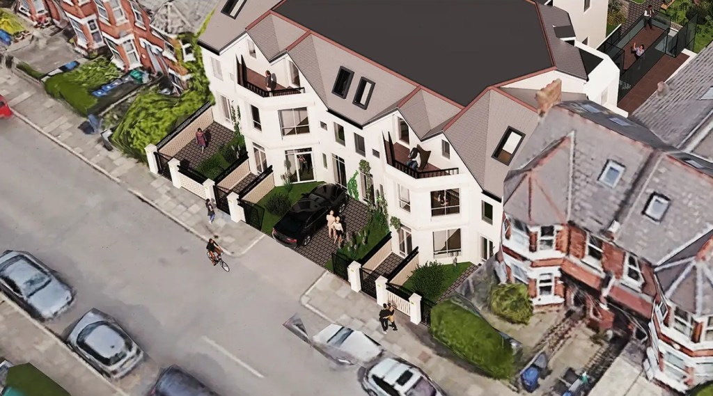 Designs for the Manor Park Road housing scheme (credit London Placemaking)