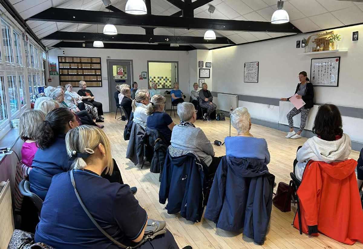 Sit, Get Fit, Get Healthy with Tracy Ferguson, of Newark and Grantham, aiming to break chair exercise world record in aid of Newark charities