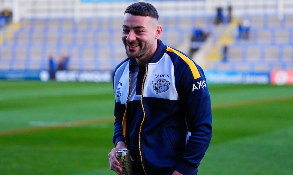 Leeds Rhinos halfback Jake Connor pre-match