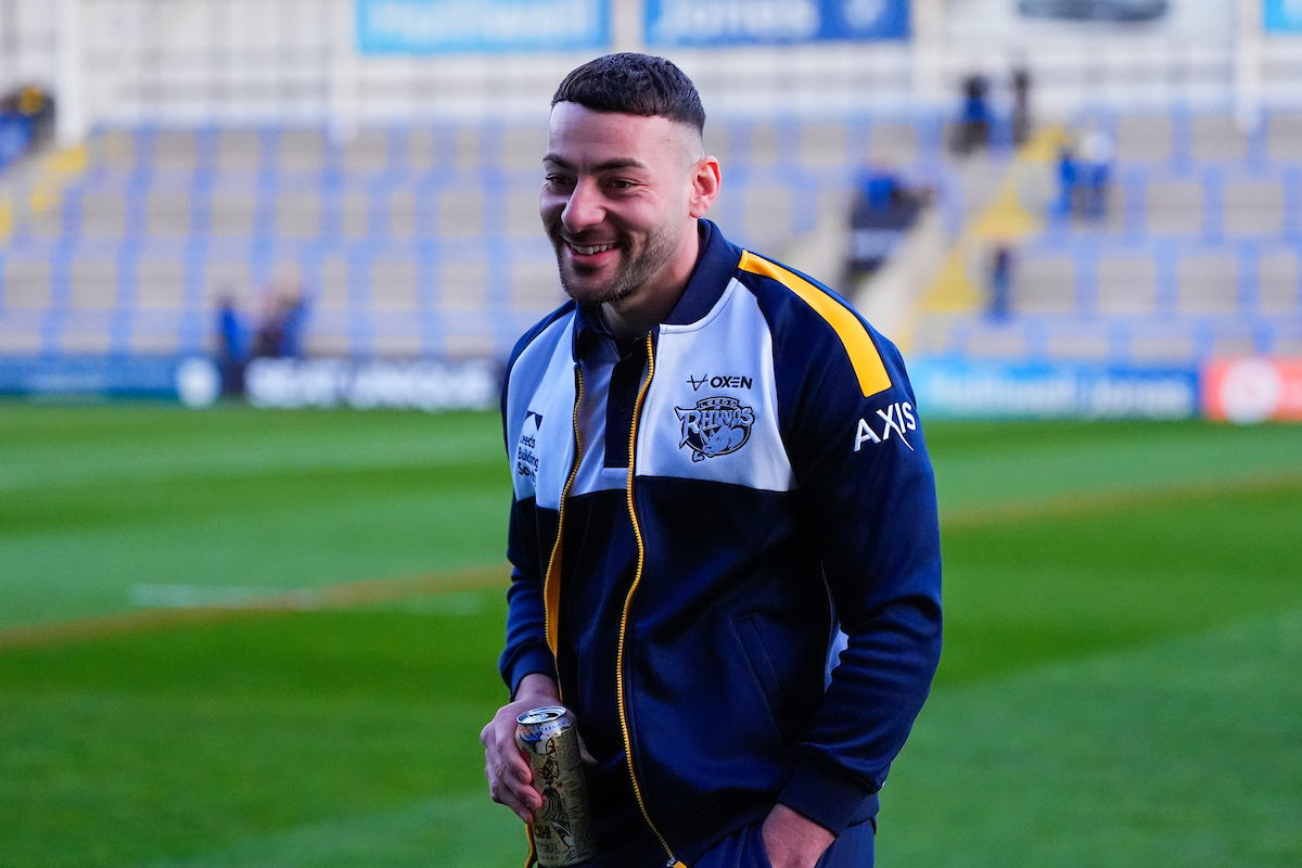 Leeds Rhinos halfback Jake Connor pre-match