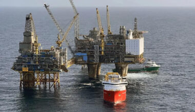 Oseberg field centre in the Norwegian North Sea; Credit: Trond Glaser/Equinor