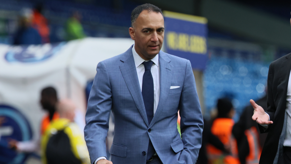 Leeds chairman and Rangers vice chairman Paraag Marathe at Elland Road