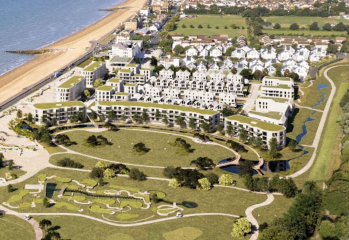 Striking new images of 291 homes planned for Hythe Golf Course next to Hythe Imperial Hotel