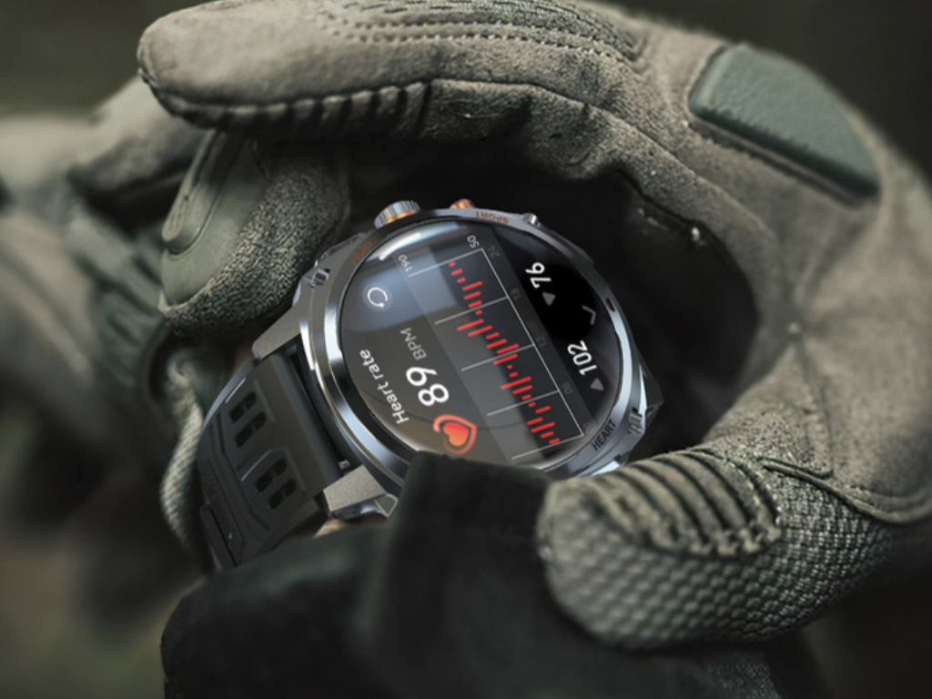 Rogbid Titan V is a new $39.99 AMOLED smartwatch with 75-day battery standby and flashlight
