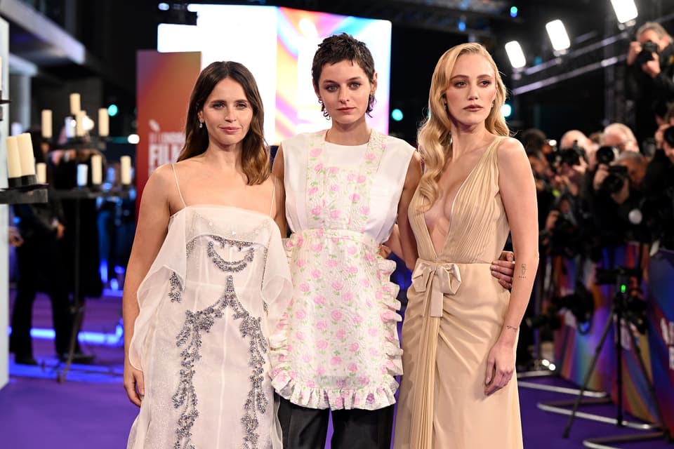 Felicity Jones, Emma Corrin and Maika Monroe