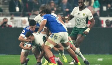France v South Africa live: Score and updates after Lood de Jager red card in heavyweight grudge match