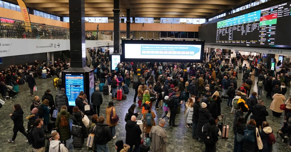 Full list of UK stations closed over Christmas with 2,500 trains disrupted | News UK