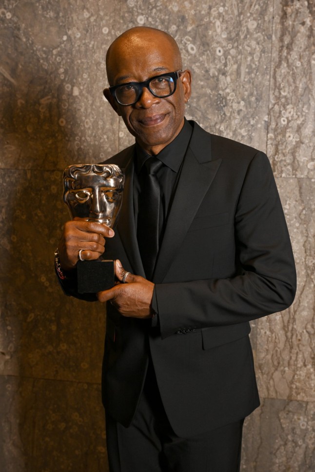 LONDON, ENGLAND - MAY 11: Lennie James poses with the Leading Actor Award for 'Mr Loverman' backstage at the 2025 BAFTA Television Awards with P&O Cruises at The Royal Festival Hall on May 11, 2025 in London, England. (Photo by Jeff Spicer/BAFTA/Getty Images for BAFTA)