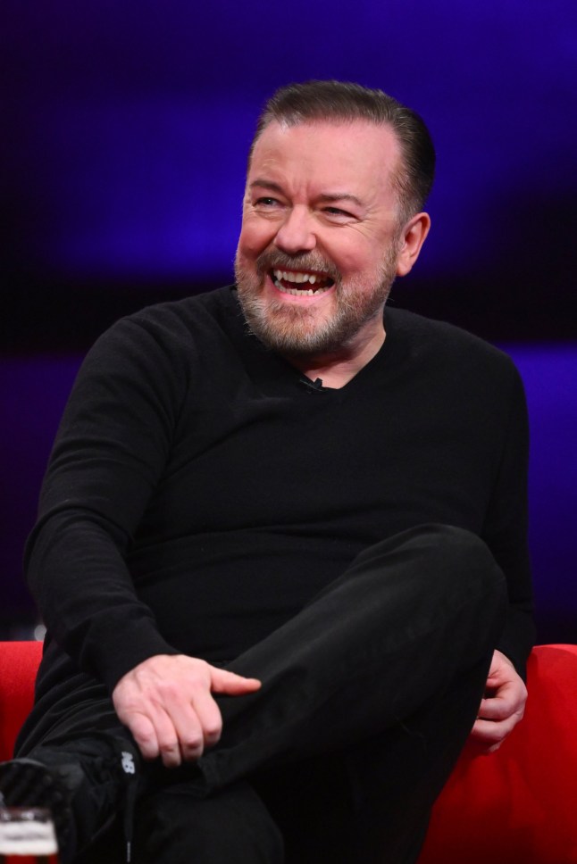 EMBARGOED TO 0001 TUESDAY OCTOBER 14 EDITORIAL USE ONLY File photo dated 07/12/23 of Ricky Gervais, who is to guest star in a new U&Gold series about classic British sitcoms. Issue date: Tuesday October 14, 2025. PA Photo. Photo credit: Matt Crossick/PA Wire