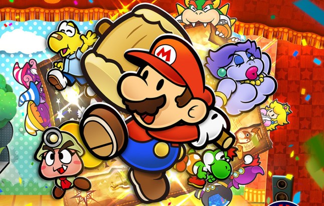 Paper Mario and friends in Paper Mario And The Thousand-Year Door