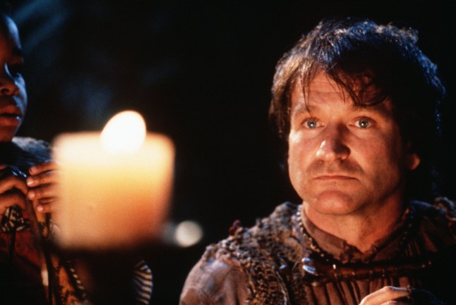Editorial use only. No book cover usage. Mandatory Credit: Photo by Murray Close/Tristar/Amblin/Kobal/Shutterstock (5885013f) Robin Williams Hook - 1991 Director: Steven Spielberg Tristar/Amblin USA Film Portrait