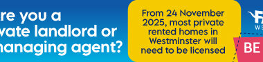 Westminster selective landlord licensing scheme starts this month