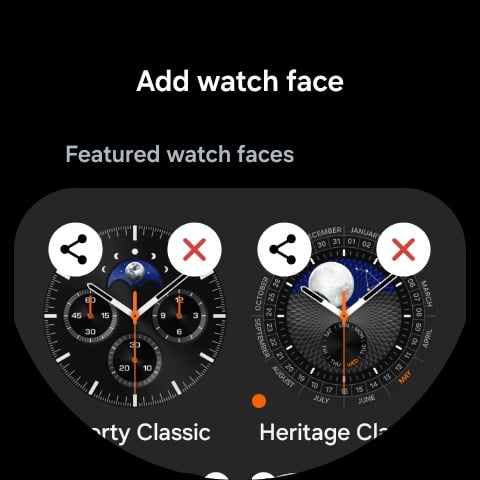 samsung galaxy watch ultra add watch face screen