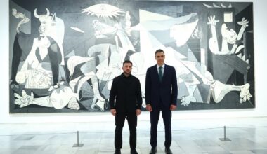 Zelenskyy visits Picasso's 'Guernica' painting after drawing parallel to Ukraine's bombing