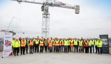 PLATFORM_ & HGP celebrate topping out at Sweetfields, Holbeck